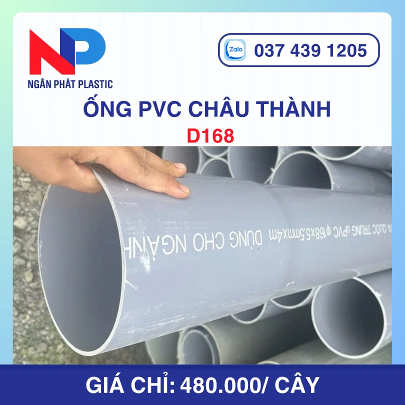 Ống Nhựa uPVC D168 Châu Thành Bơm Cát